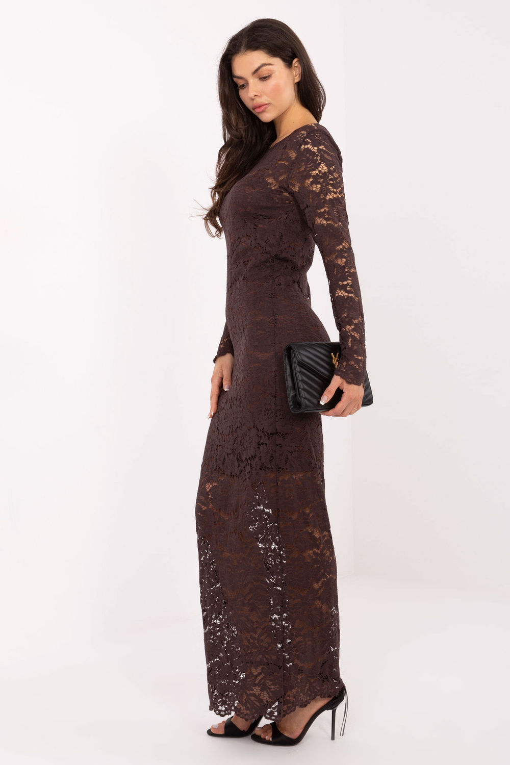 Sukienka Model MI-SK-A1564.22P Brown - Rue Paris - obrazek 2
