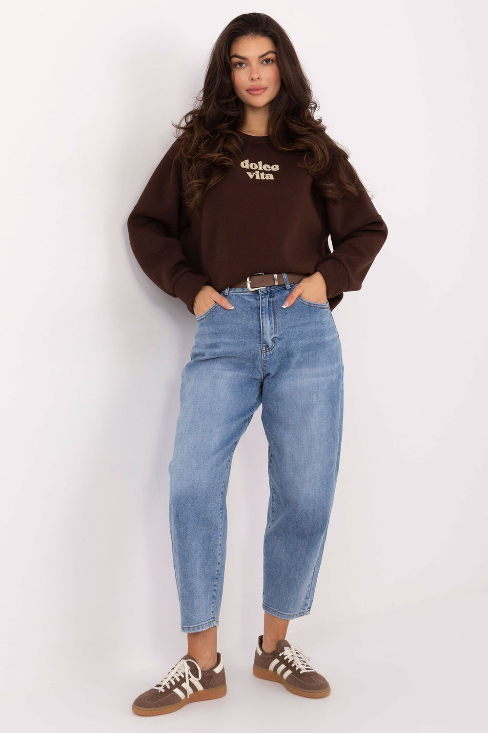 Bluza Damska Model MJ-BL-H2525.66 Dark Brown - Factory Price - obrazek 2