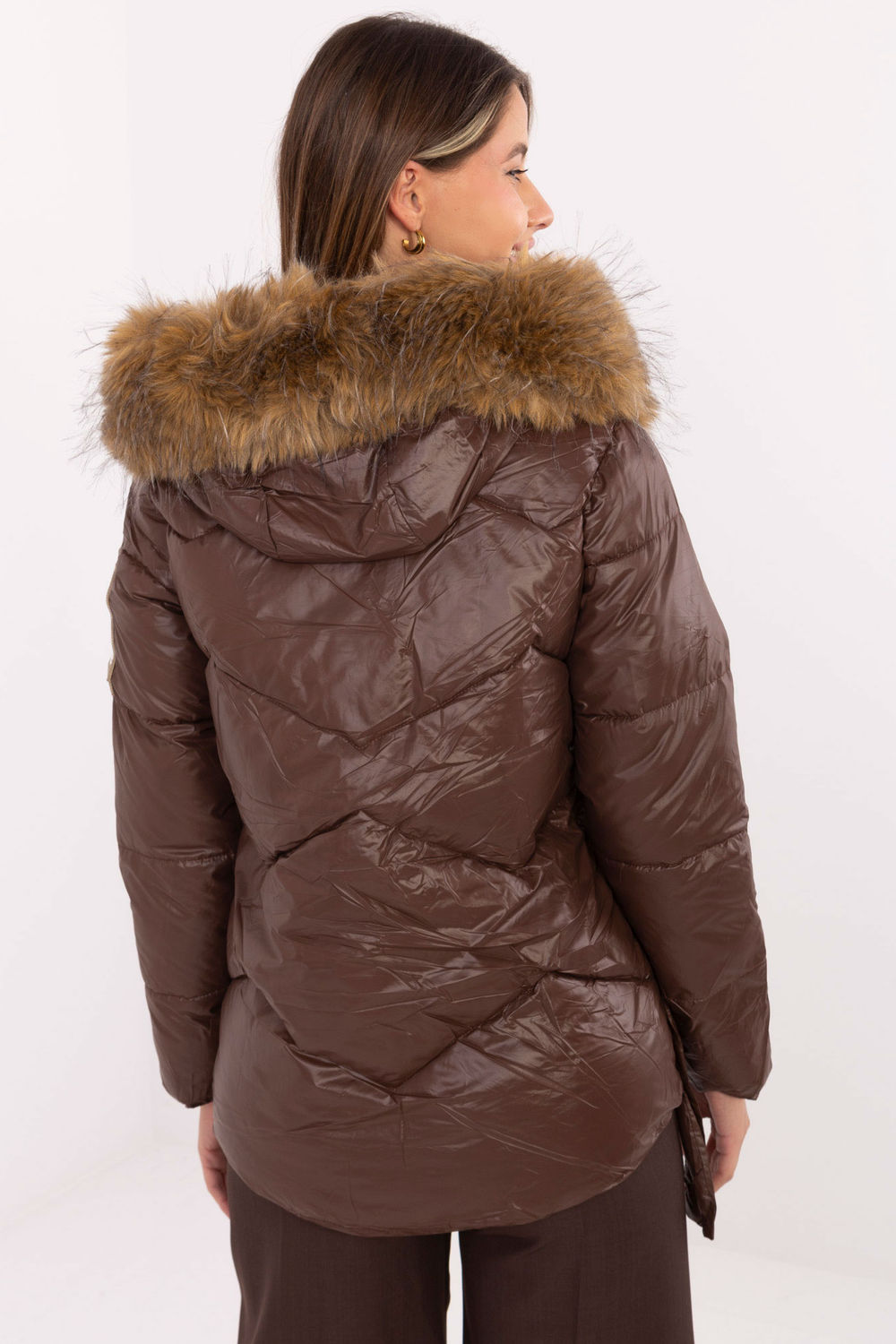 Kurtka Damska Model MBM-KR-856.98P Brown - MBM - obrazek 3