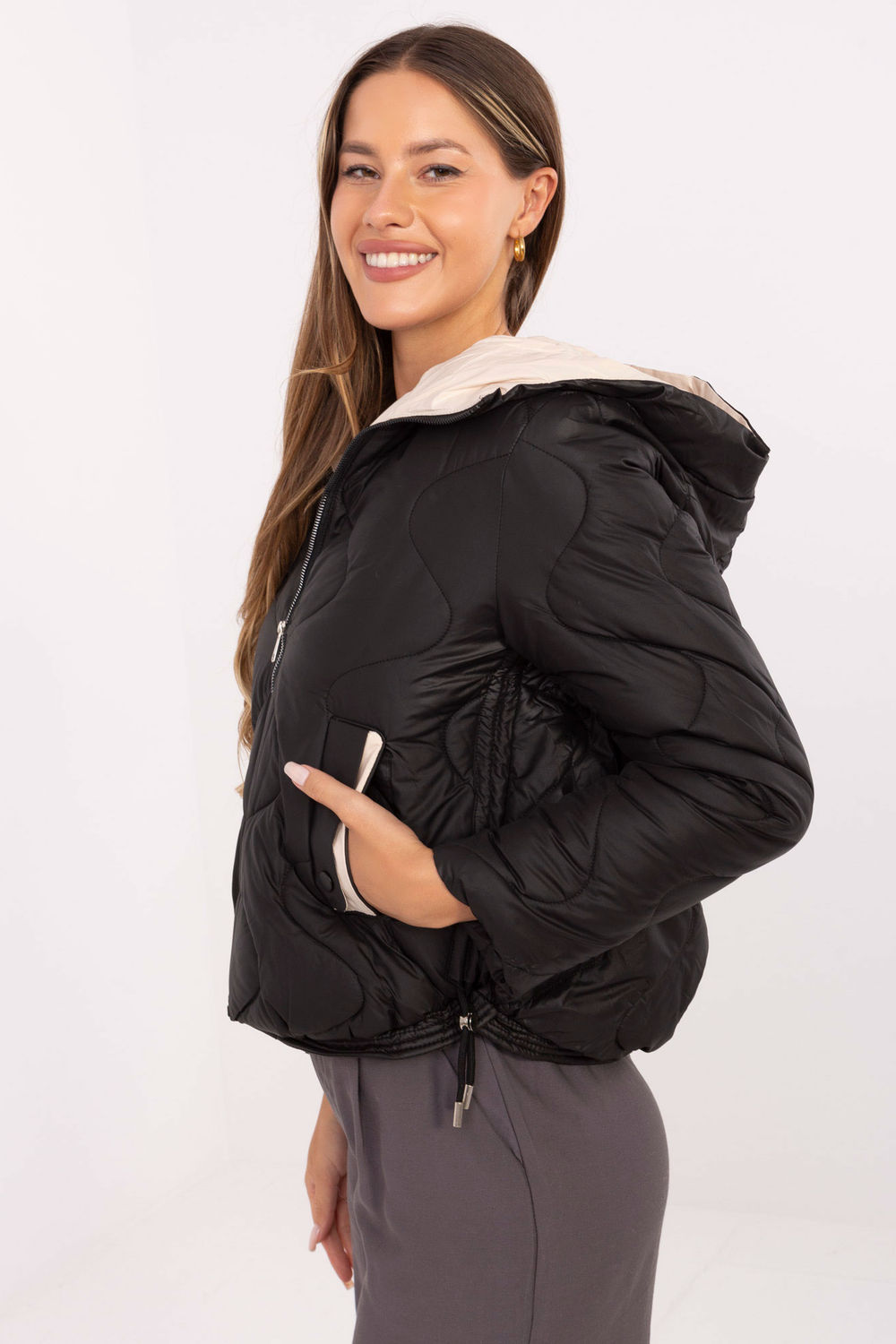 Kurtka Damska Model MBM-KR-2211.88 Black - MBM - obrazek 2