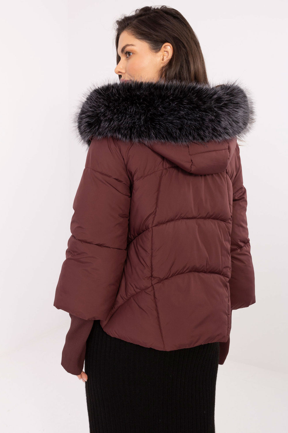 Kurtka Damska Model MBM-KR-26106.35 Bordo - MBM - obrazek 3