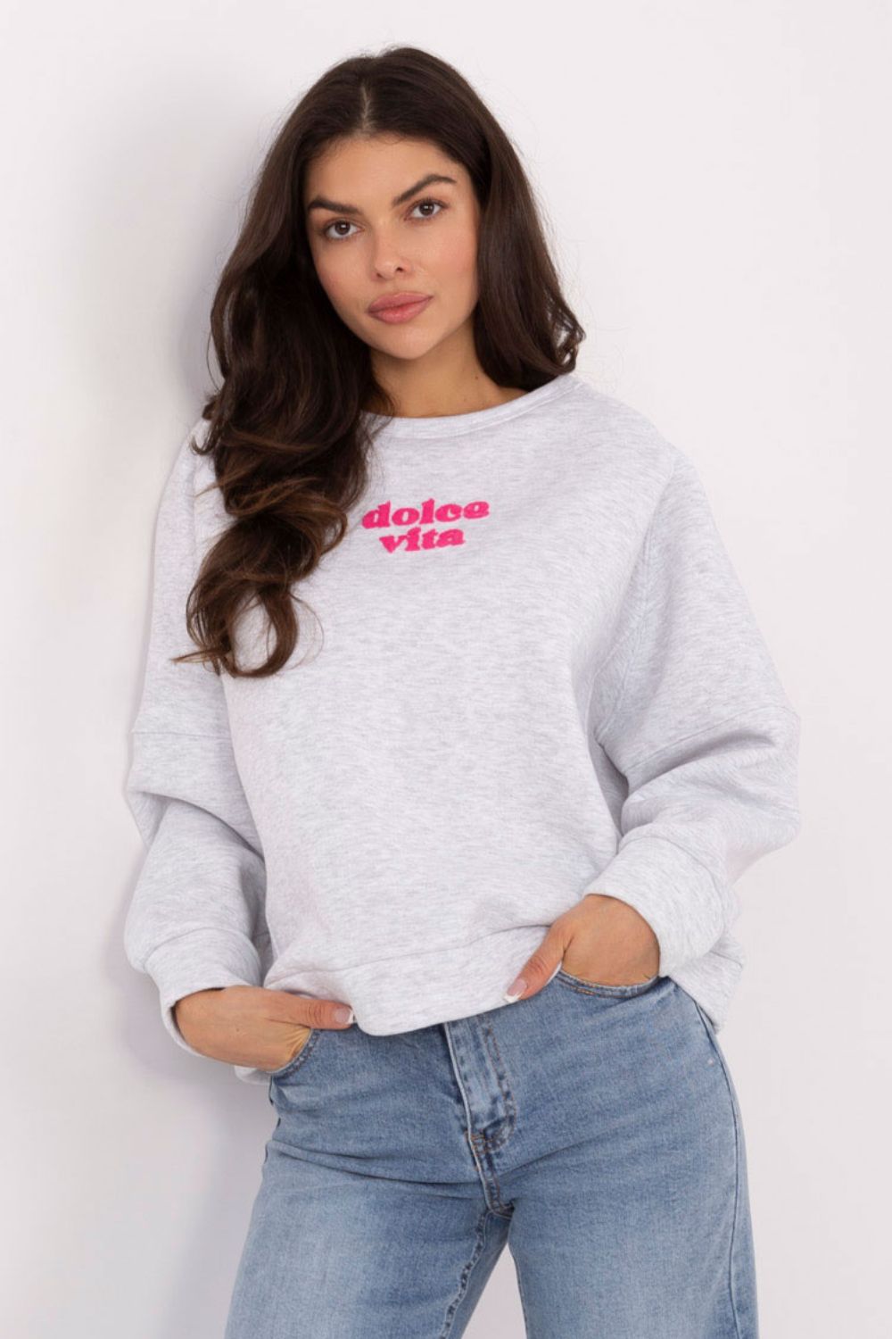 Bluza Damska Model MJ-BL-H2525.66 Light Grey - Factory Price - obrazek 4