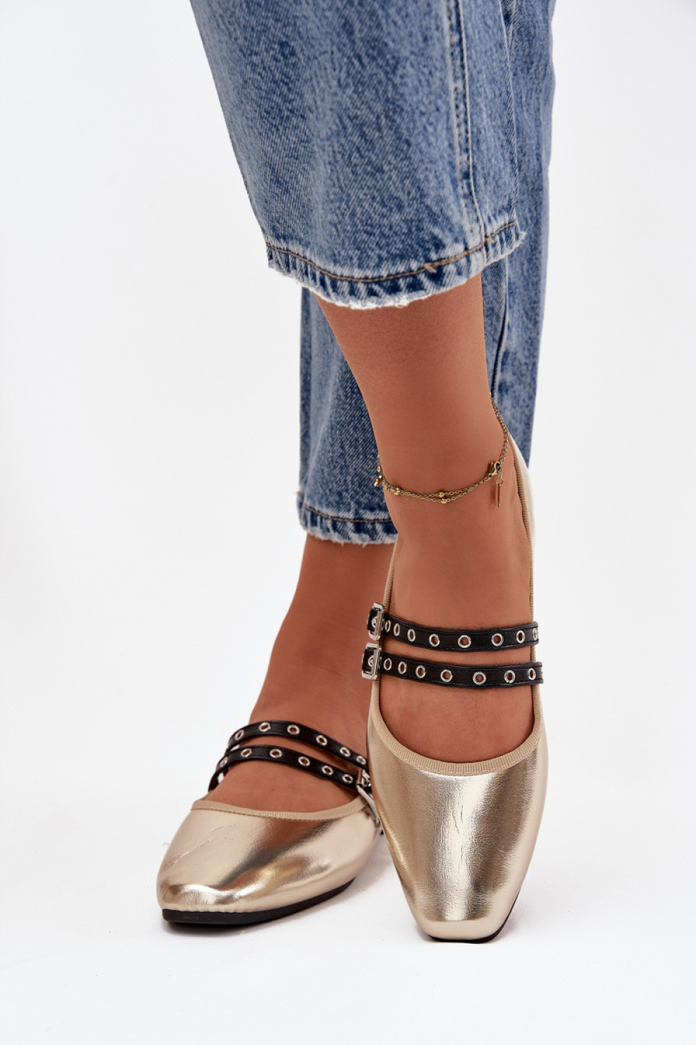 Baleriny Model Deliora 21-46 Gold - Step in style - obrazek 3