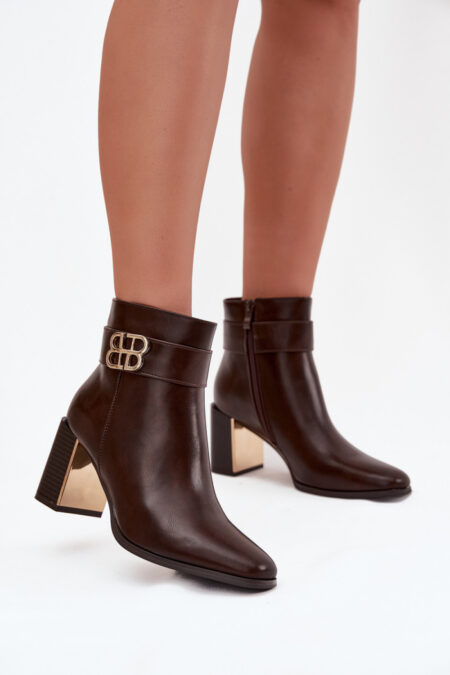 Botki Model Galinne D8292 Czekolada - Step in style