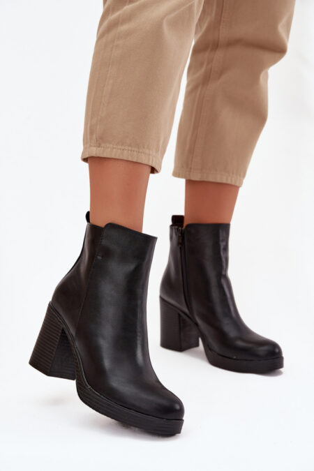 Botki Model Ryselle JH23-97 Black - Step in style