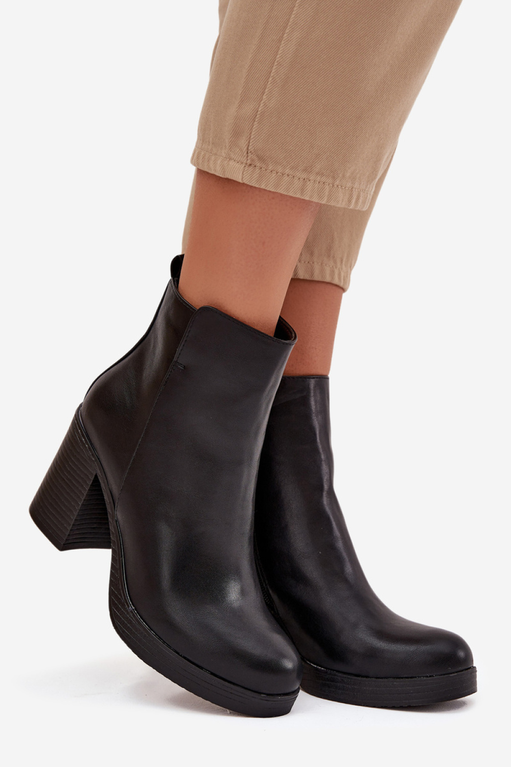 Botki Model Ryselle JH23-97 Black - Step in style - obrazek 2