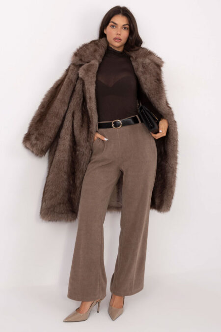 Spodnie Damskie Model IT-SP-FL8252.18P Dark Beige - Italy Moda