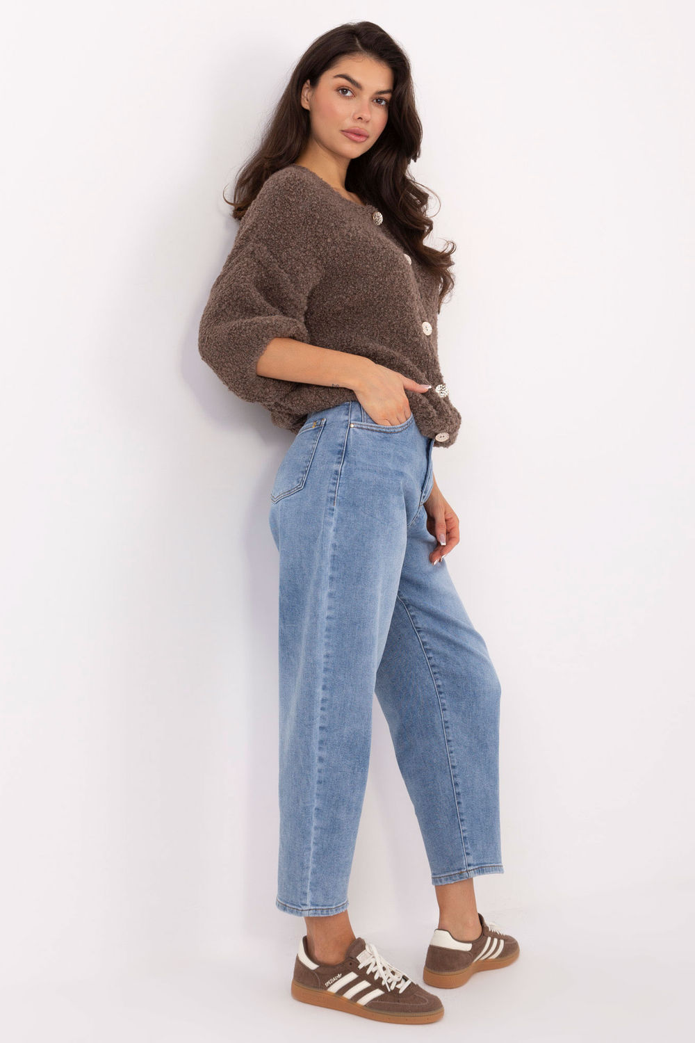 Sweter Damski Model IT-SW-72987.00 Dark Beige - Italy Moda - obrazek 2