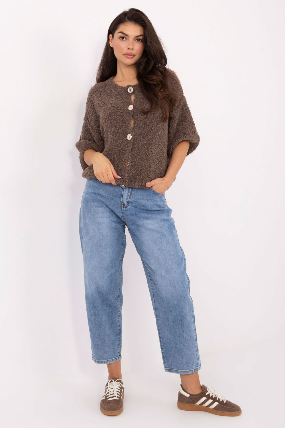 Sweter Damski Model IT-SW-72987.00 Dark Beige - Italy Moda - obrazek 4