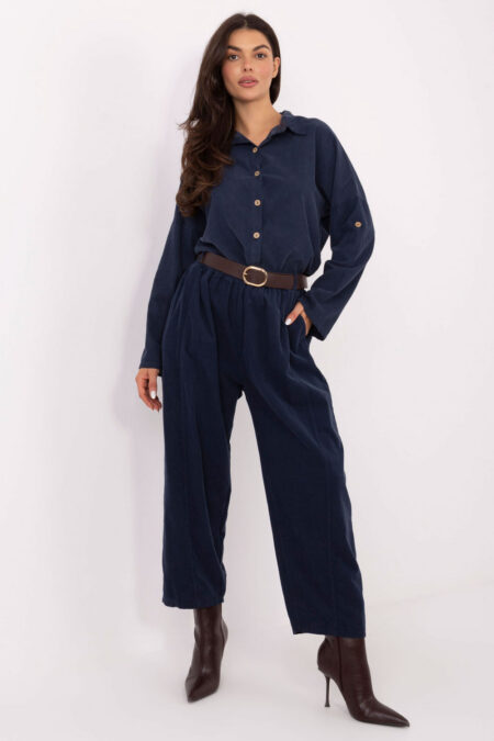 Spodnie Damskie Model IT-SP-258009.83 Dark Blue - Italy Moda