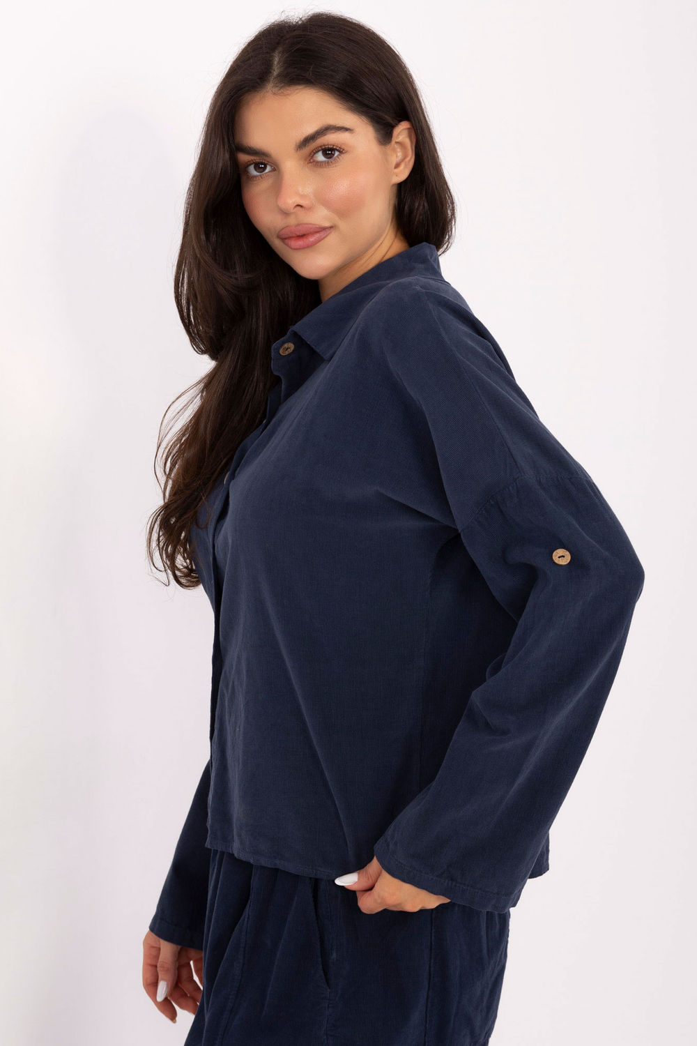 Koszula Damska Model IT-KS-22390.81 Dark Blue - Italy Moda - obrazek 2