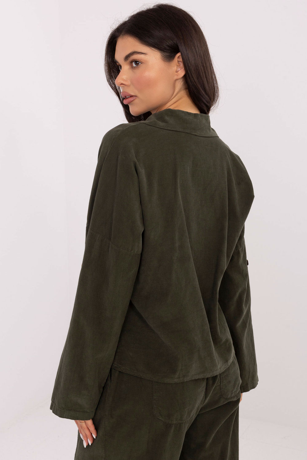 Koszula Damski Model IT-KS-22390.81 Khaki - Italy Moda - obrazek 3