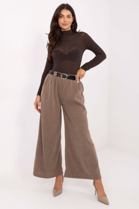Spodnie Damskie Model IT-SP-FL5583.16P Dark Beige - Rue Paris