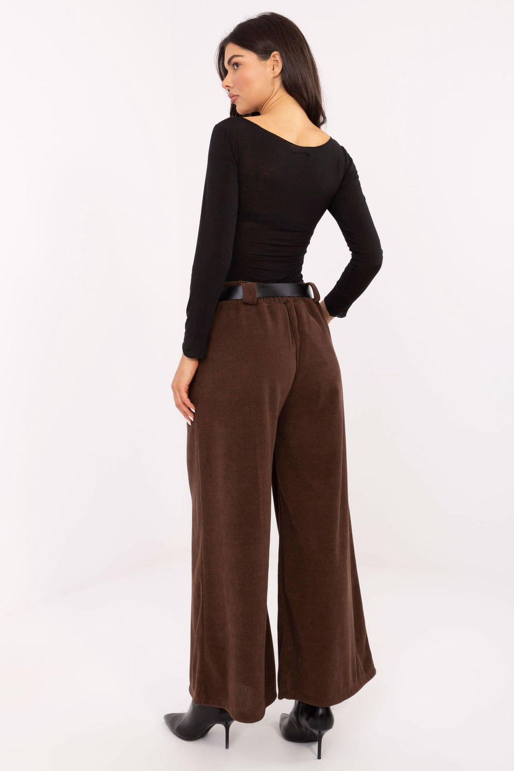 Spodnie Damskie Model IT-SP-FL5583.16P Brown - Rue Paris - obrazek 2