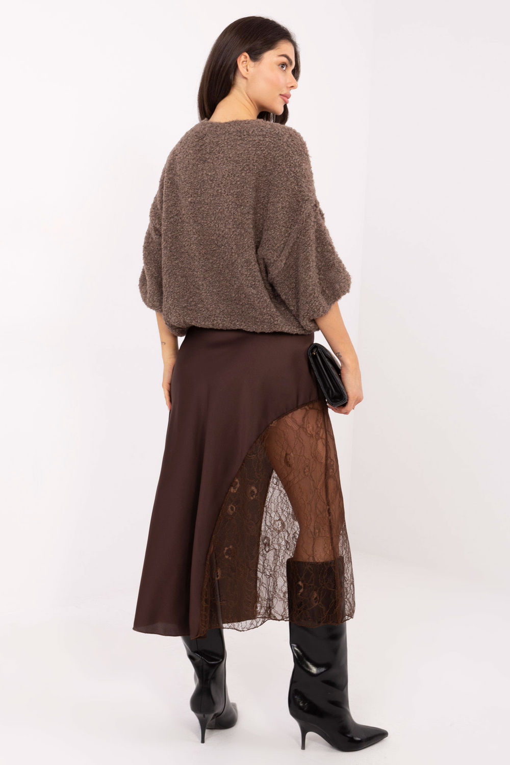 Spódnica Model MI-SD-3287.36 Brown - Rue Paris - obrazek 3