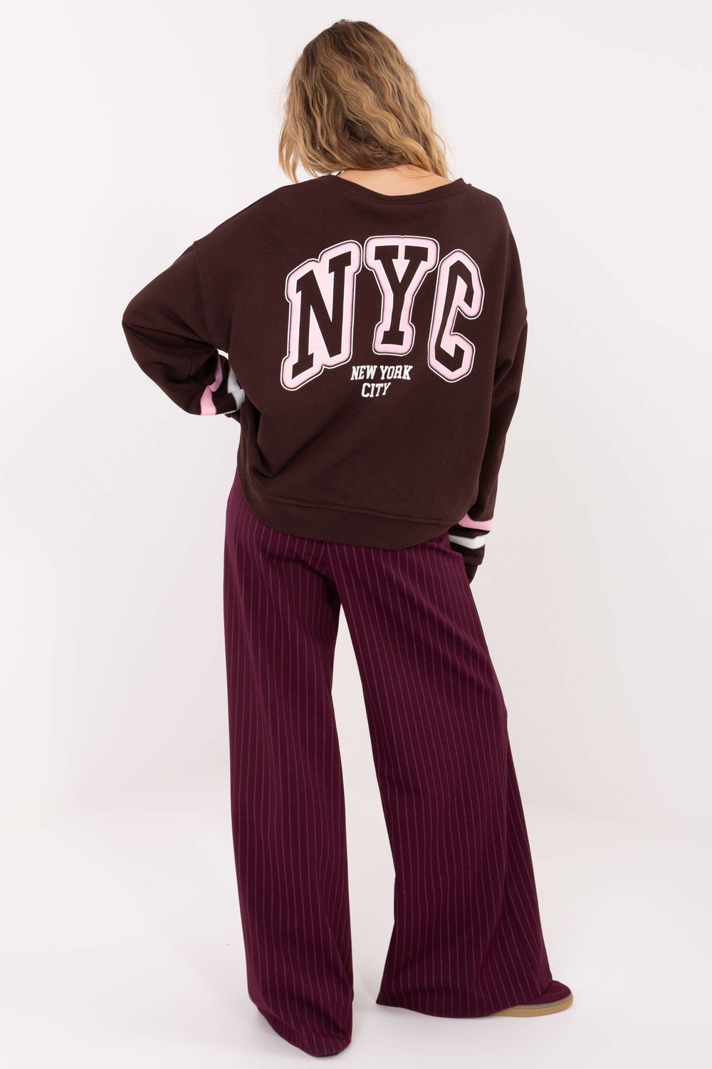 Bluza Damska Model MJ-BL-H2496.27 Dark Brown - Factory Price - obrazek 3