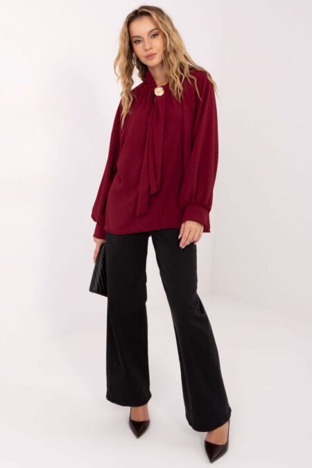 Bluzka Model MI-BZ-272509.07 Bordo - Italy Moda