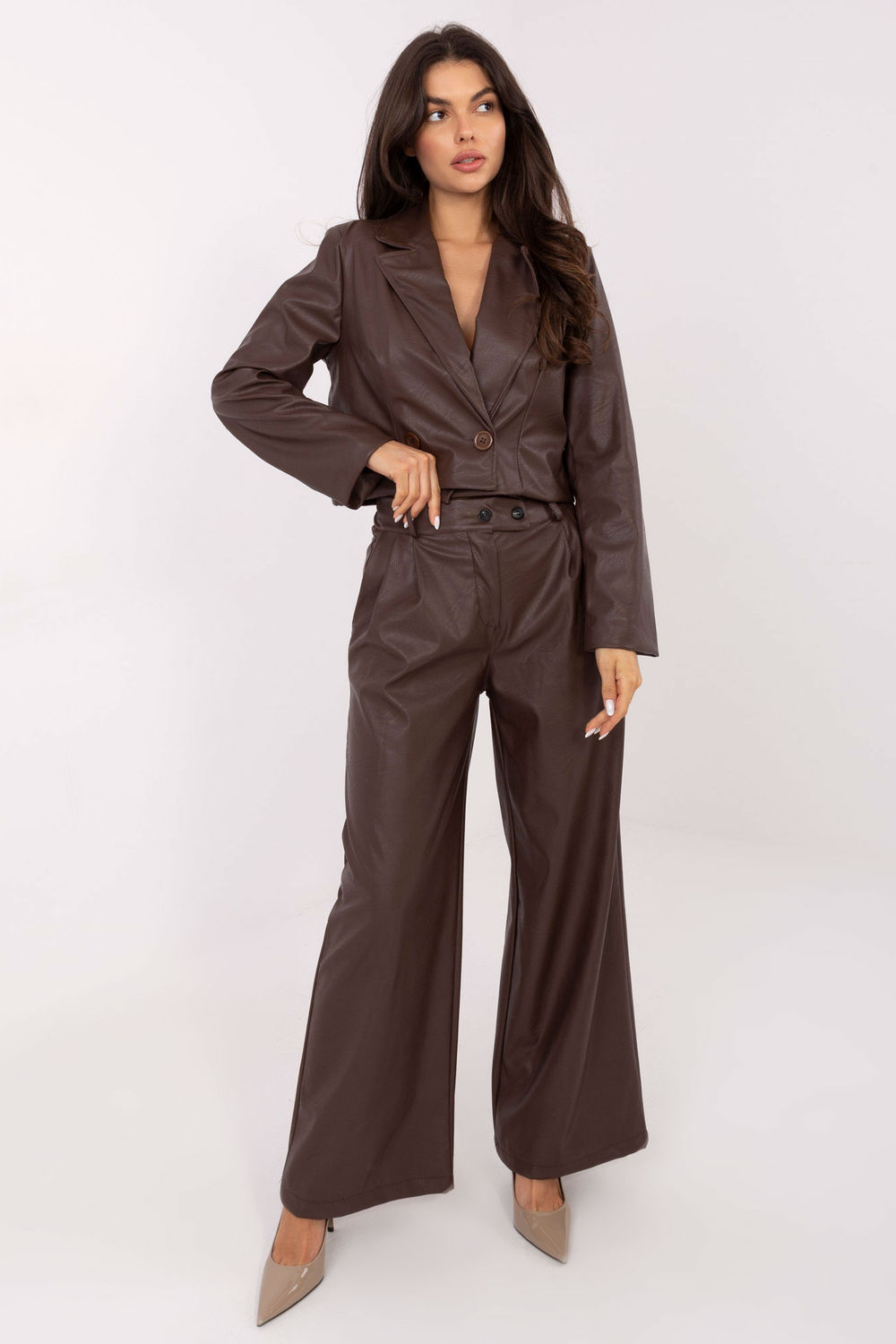 Marynarka Model IT-KR-FL9719.06P Brown - Italy Moda - obrazek 2