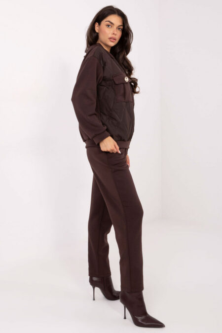 Spodnie Komplet Model IT-KMPL-9872.97 Dark Brown - Italy Moda