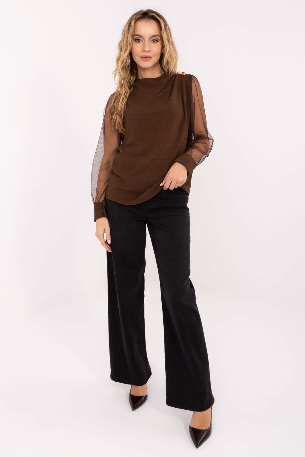Bluzka Model MI-BZ-278519.03X Brown - Italy Moda - obrazek 2