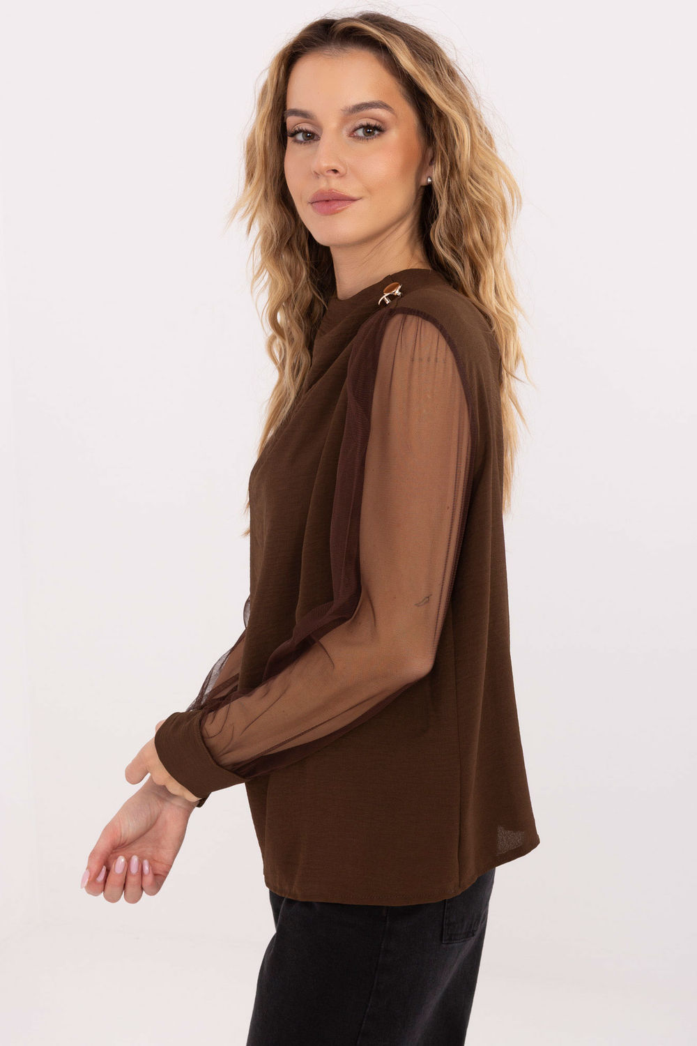 Bluzka Model MI-BZ-278519.03X Brown - Italy Moda - obrazek 4