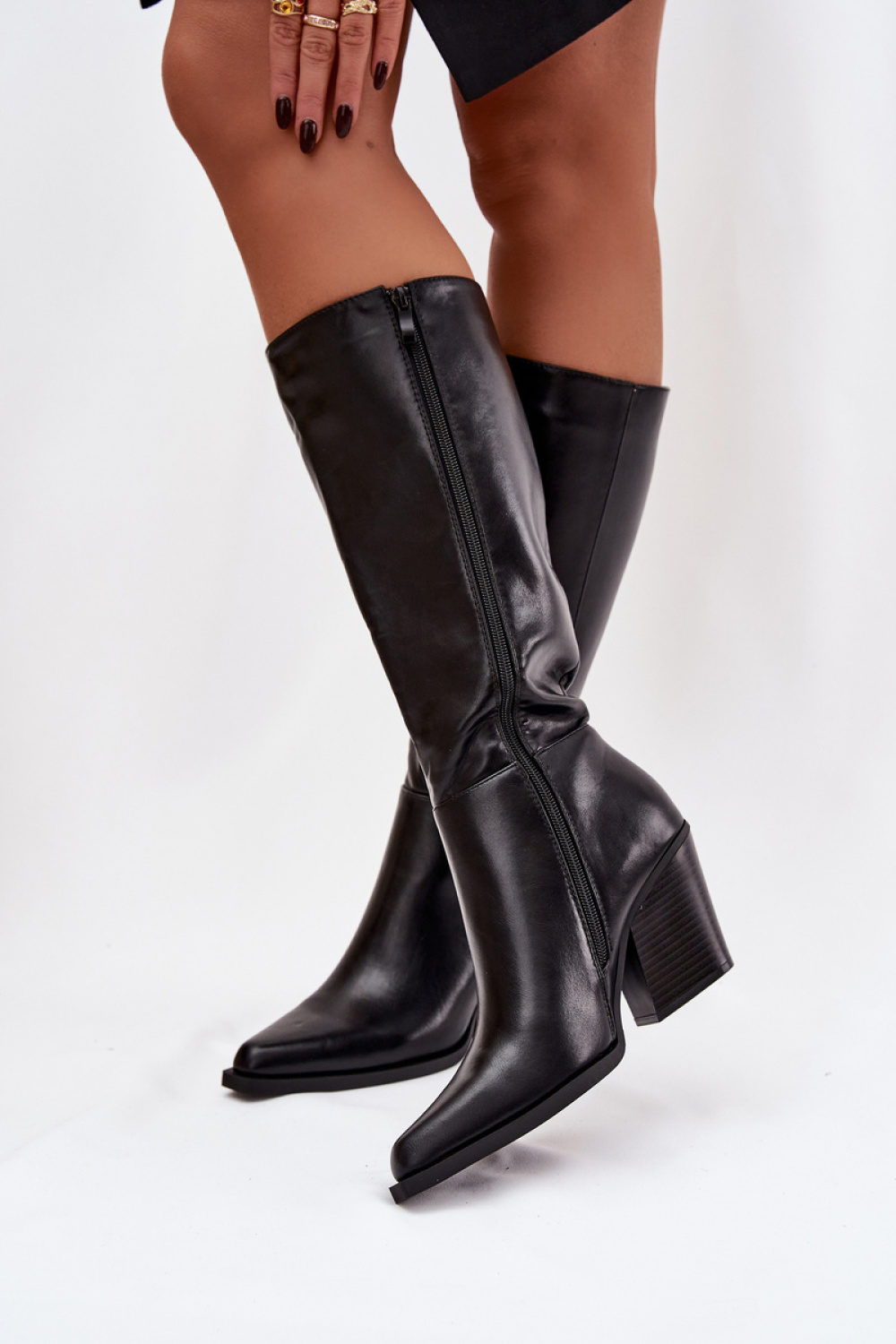 Kozaki Model Katelle D8273 Black - Step in style - obrazek 3