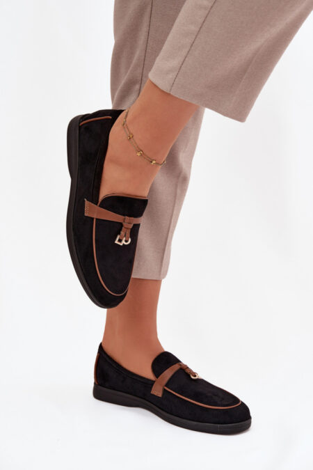 Loafersy Model Darwen QQ-263 Black - Step in style
