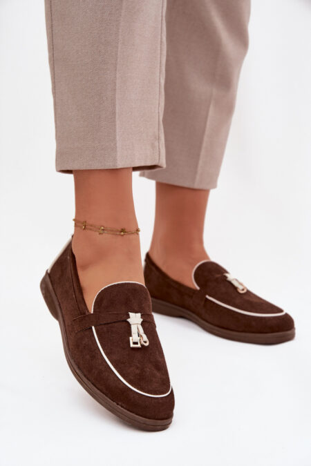 Loafersy Model Darwen QQ-263 Czekolada - Step in style
