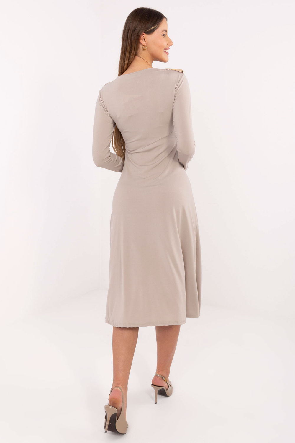 Sukienka Model IT-SK-21900.00 Beige - Italy Moda - obrazek 3