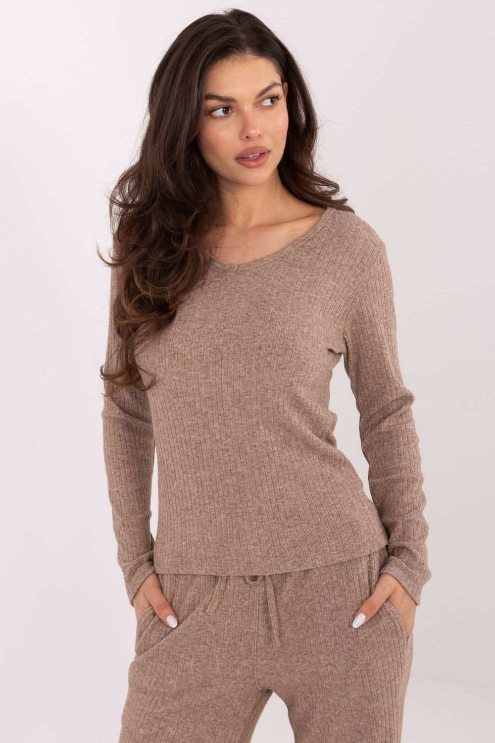 Sweter Damski Model SM-SW-A1568.79 Dark Beige - Factory Price