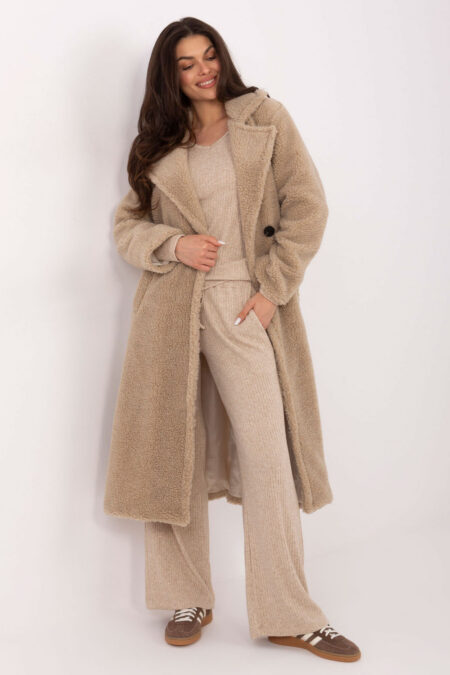 Płaszcz Damski Model IT-PL-97150.26 Beige - Factory Price