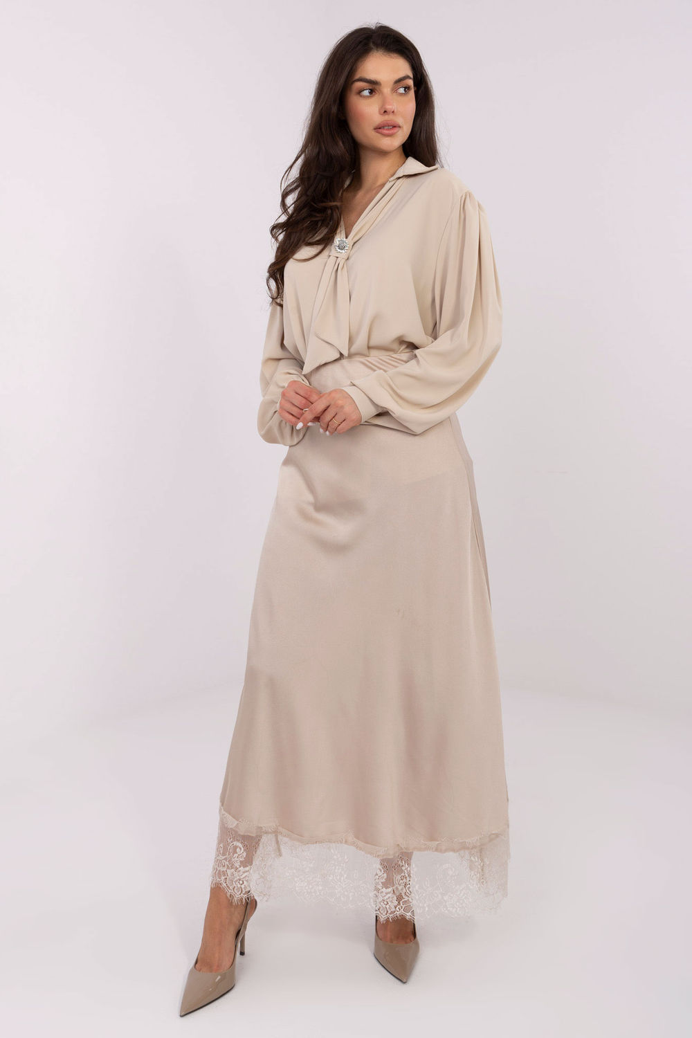 Bluzka Model IT-BZ-28913.17 Beige - Factory Price - obrazek 2