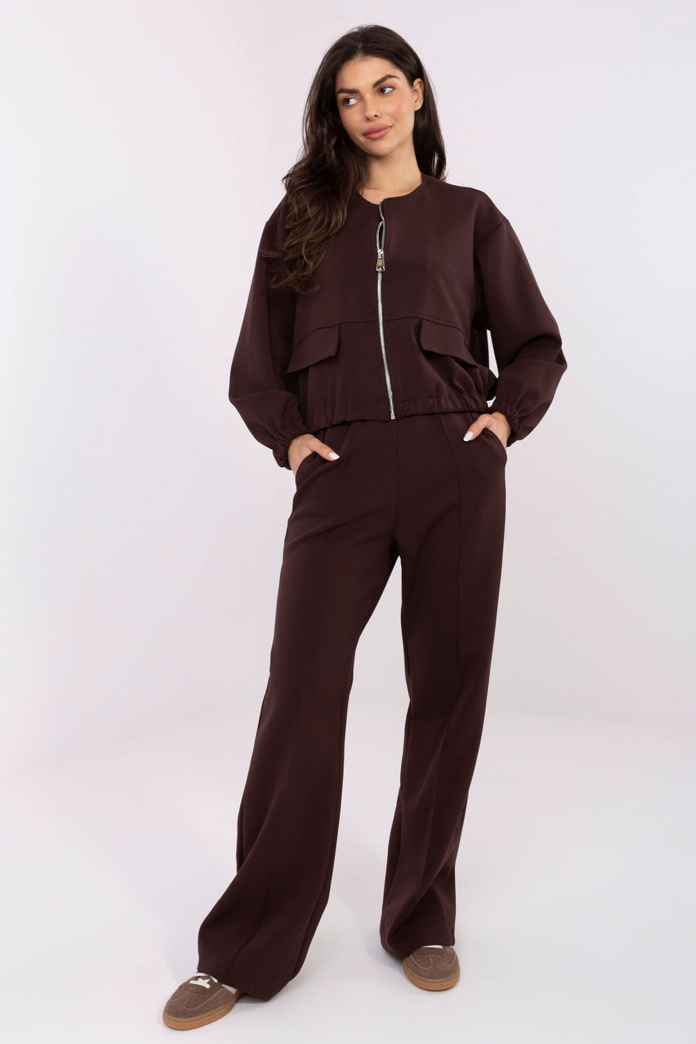 Bluza Damska Model MJ-BL-H5034.19 Dark Brown - Factory Price - obrazek 4