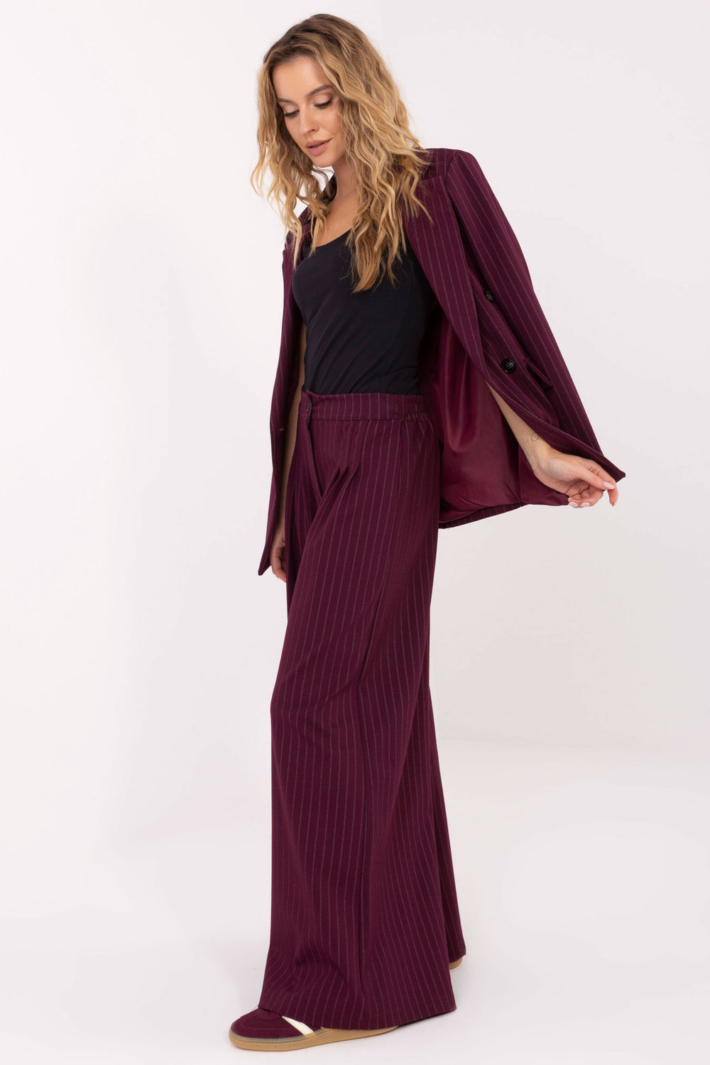 Spodnie Damskie Model IT-SP-FL9787.85 Bordo - Rue Paris - obrazek 2