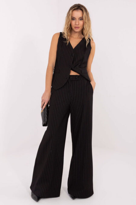 Spodnie Damskie Model IT-SP-FL8251.12 Black - Rue Paris