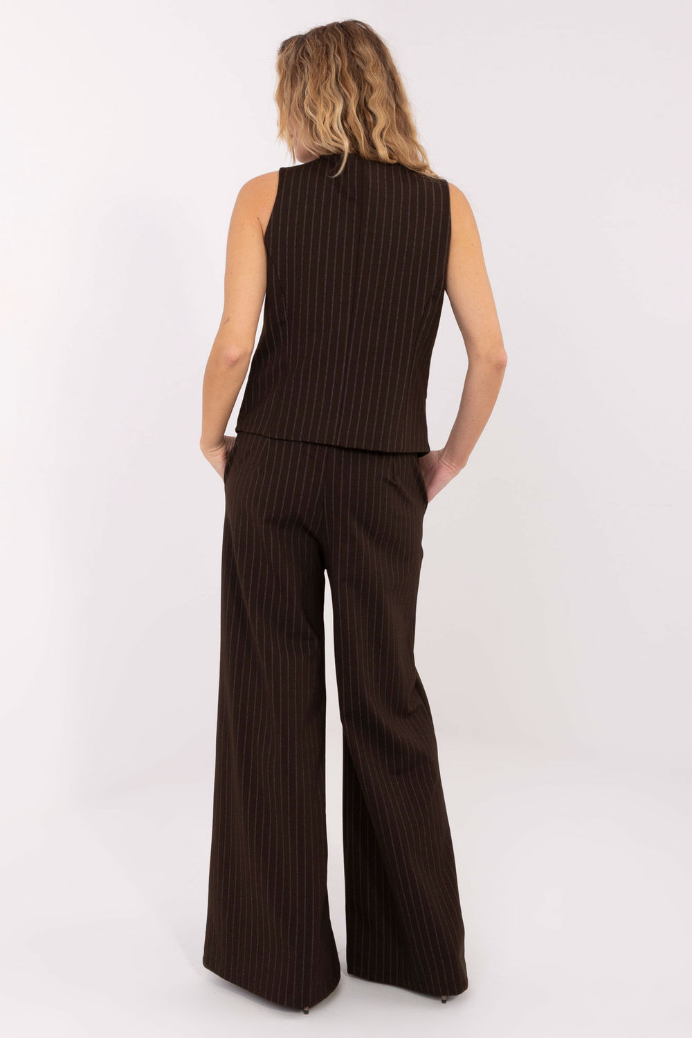 Kamizelka Model IT-KZ-FL7519.57 Dark Brown - Rue Paris - obrazek 3