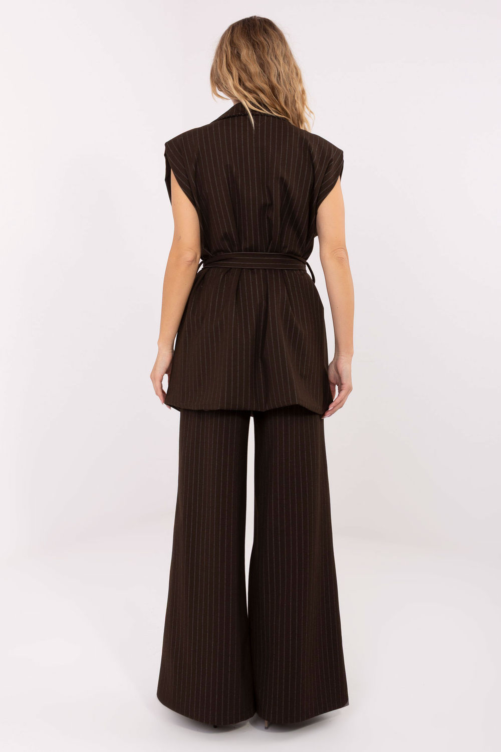 Kamizelka Model IT-KZ-FL9790.66 Dark Brown - Rue Paris - obrazek 3