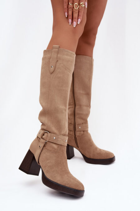 Kozaki Model Alessara 1825 Beige - Step in style