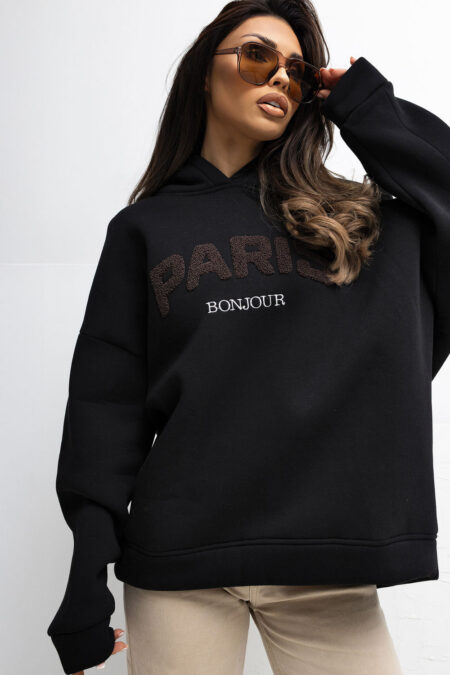Bluza Damska Model RV-BL-A1041.59 Black - Rue Paris
