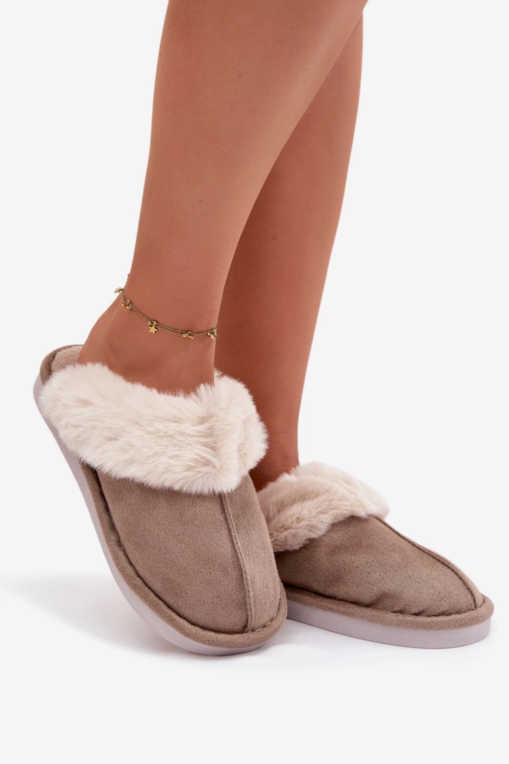Kapcie Model Carisse WIS255223-0 Khaki - Step in style - obrazek 3