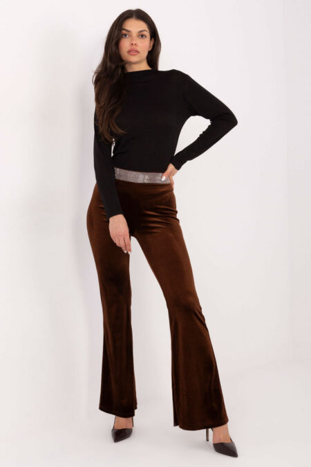 Spodnie Damskie Model IT-SP-21903.52 Brown - Italy Moda