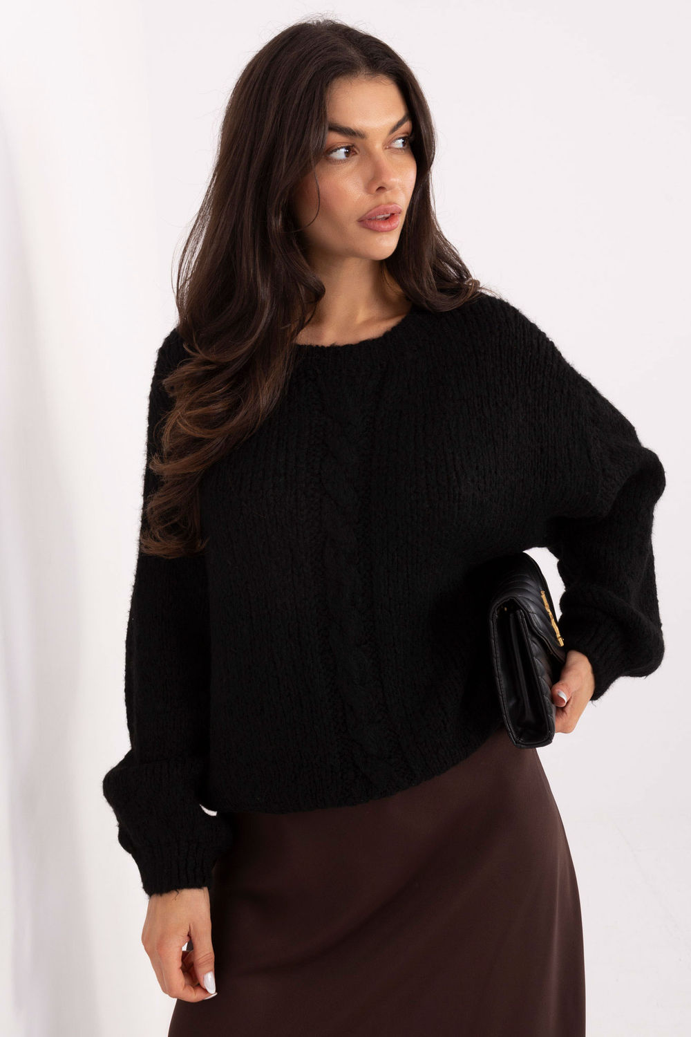 Sweter Damski Model MI-SW-1610.18 Black - Italy Moda