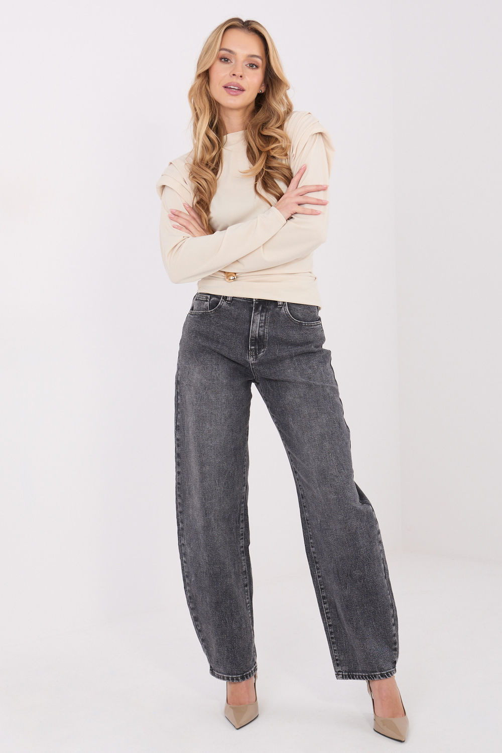 Bluzka Model IT-BZ-21898.12 Beige - Italy Moda