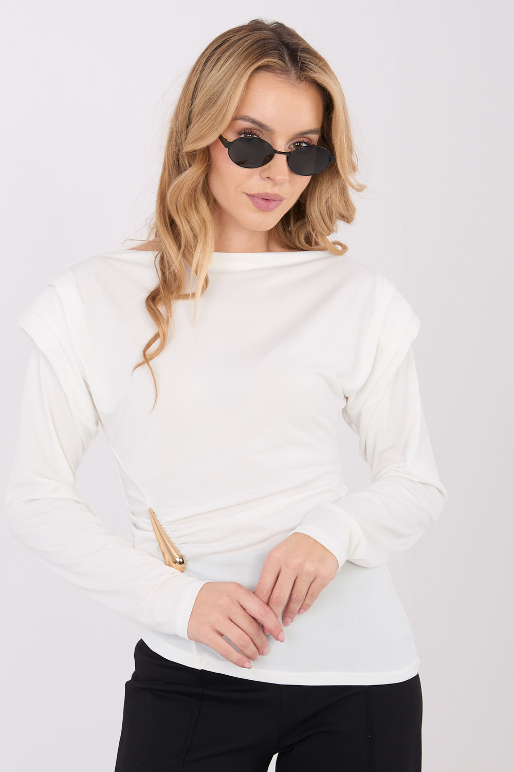 Bluzka Model IT-BZ-21898.12 Ecru - Italy Moda