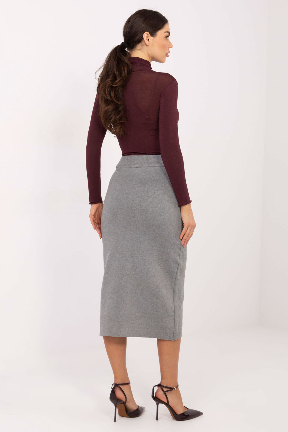 Spódnica Model PM-SD-W937.79 Grey - Factory Price - obrazek 3