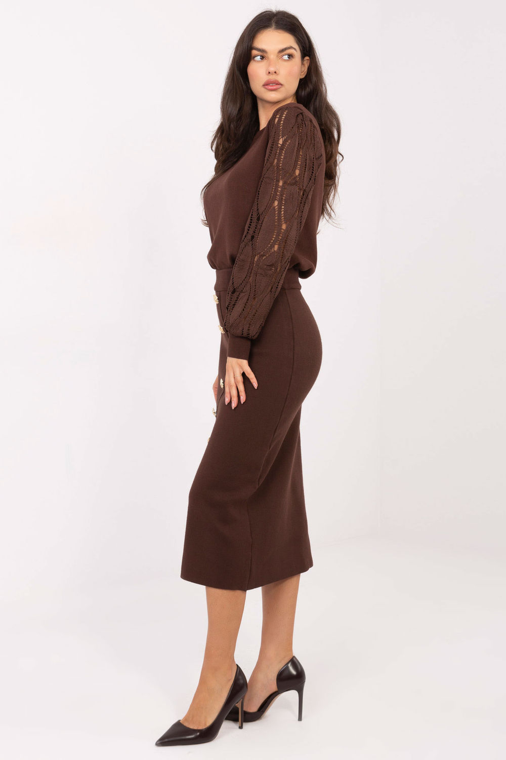 Spódnica Model PM-SD-W937.79 Brown - Factory Price - obrazek 2