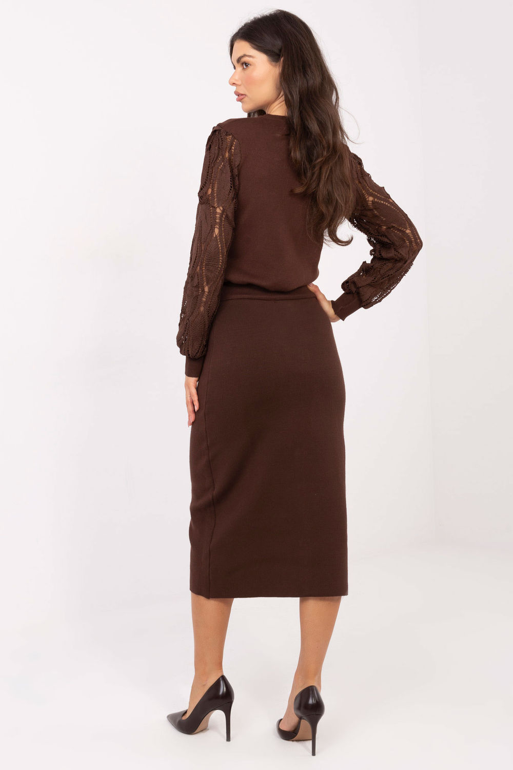 Spódnica Model PM-SD-W937.79 Brown - Factory Price - obrazek 3