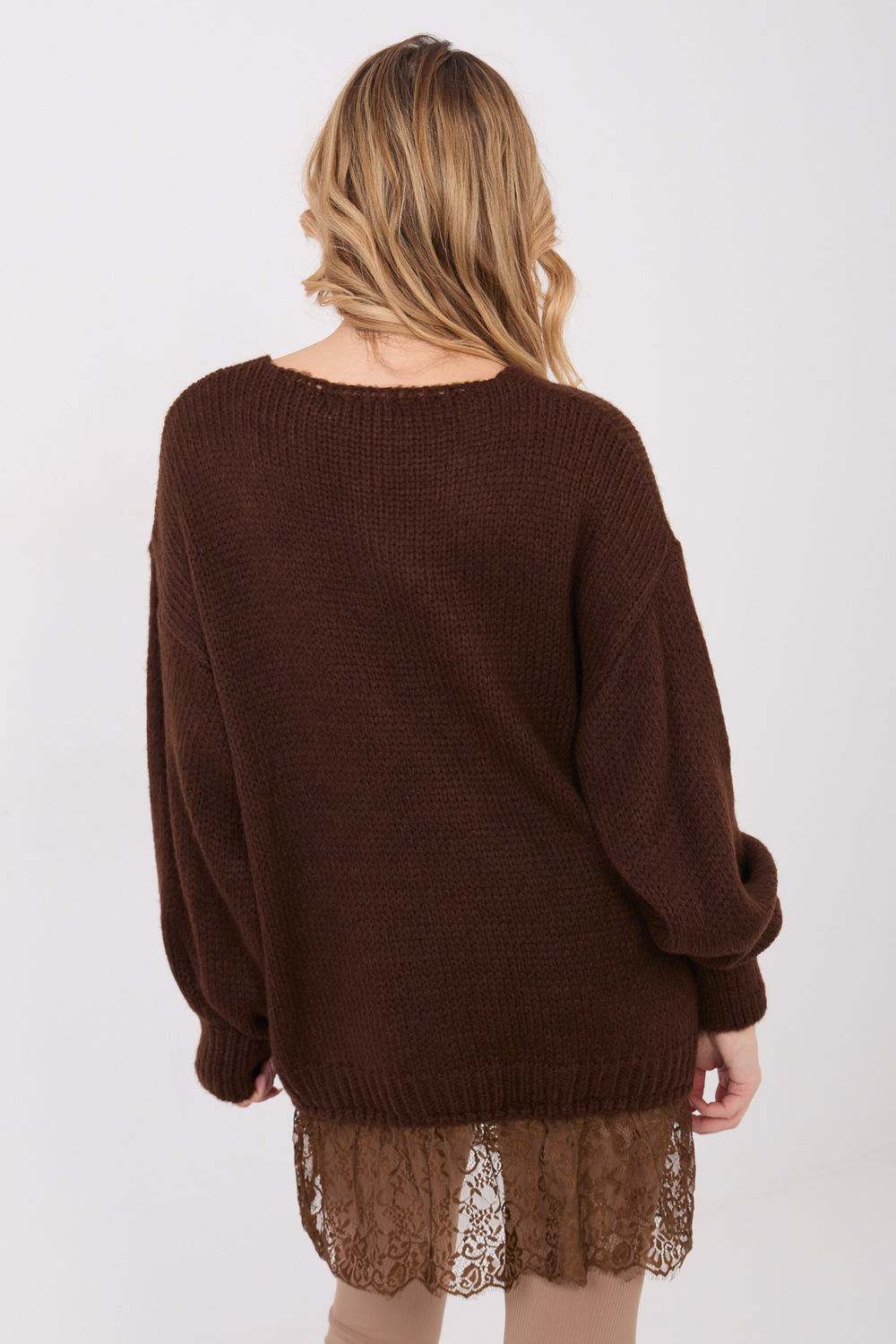 Sweter Damski Model IN-SW-33681.05P Dark Brown - Factory Price - obrazek 3