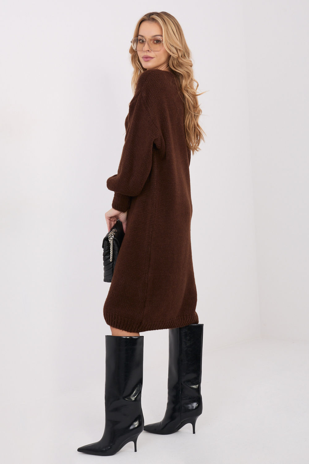 Sukienka Model IN-SK-5962.22 Dark Brown - Factory Price - obrazek 2