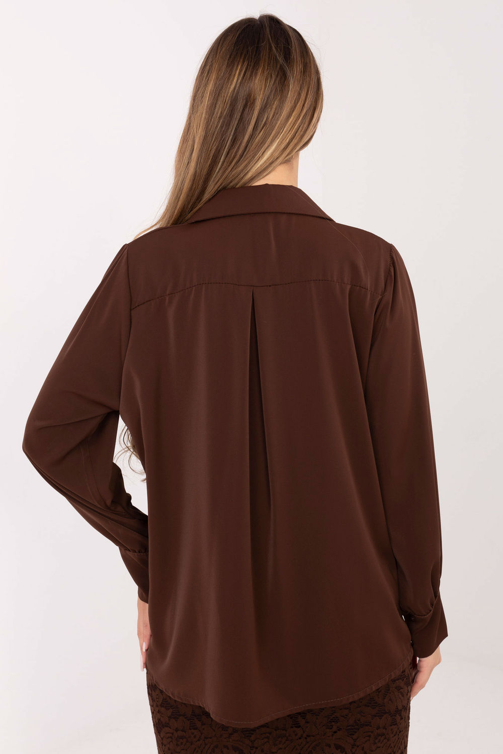 Koszula Damska Model IT-KS-26967.28 Brown - Factory Price - obrazek 3